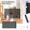 Retractable Pet Gate for Cats, Expandable Door Barrier with Room Divider To Keep Indoors