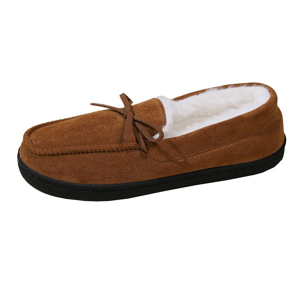 Women Cute Fluffy Faux Fur Light Weight Winter Warm Comfy Slip On Loafers
