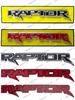 2 pz 3D Grande Emblema Badge RAPTOR Logo Laterale Porta Carrozzeria Adesivi Auto Per RAPTOR F150 fx4 XLT Bagagliaio Posteriore Accessori Modificati
