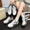 Thick-soled German Training Shoes with Velvet Winter New Straps To Keep Warm and Show Feet, Small Sports and Leisure Shoes