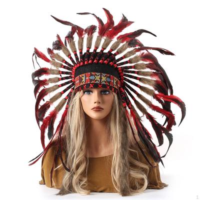 Chief Headdress Costume Performance Dance Show Adults Headband