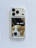 Funny Cat Cute Dog Mirror Protective Phone Case for iPhone 17 Pro 17promax 13 14 15 16 Pro Max Make Up Mirror Shockproof Cover
