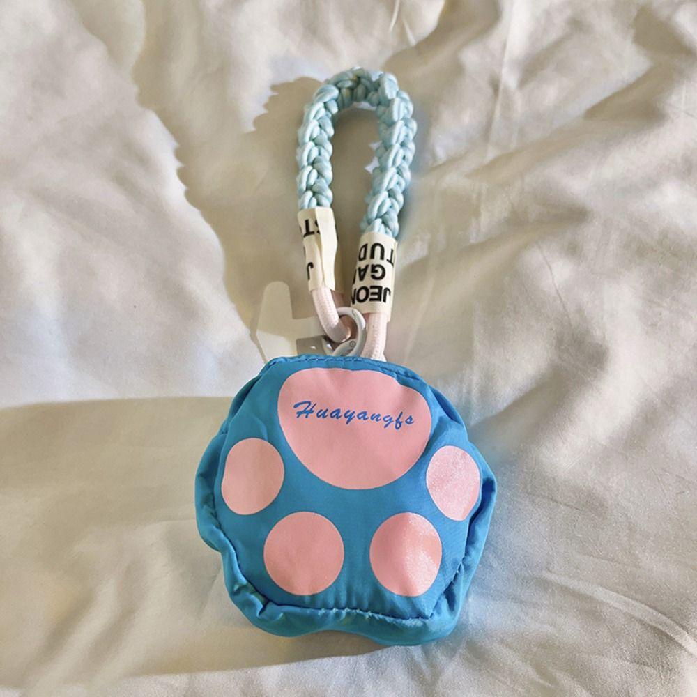 Pendant Phone Short Lanyard Wrist Bag Bluetooth Earphone Storage Bag Cat Paw Coin Purse  Children