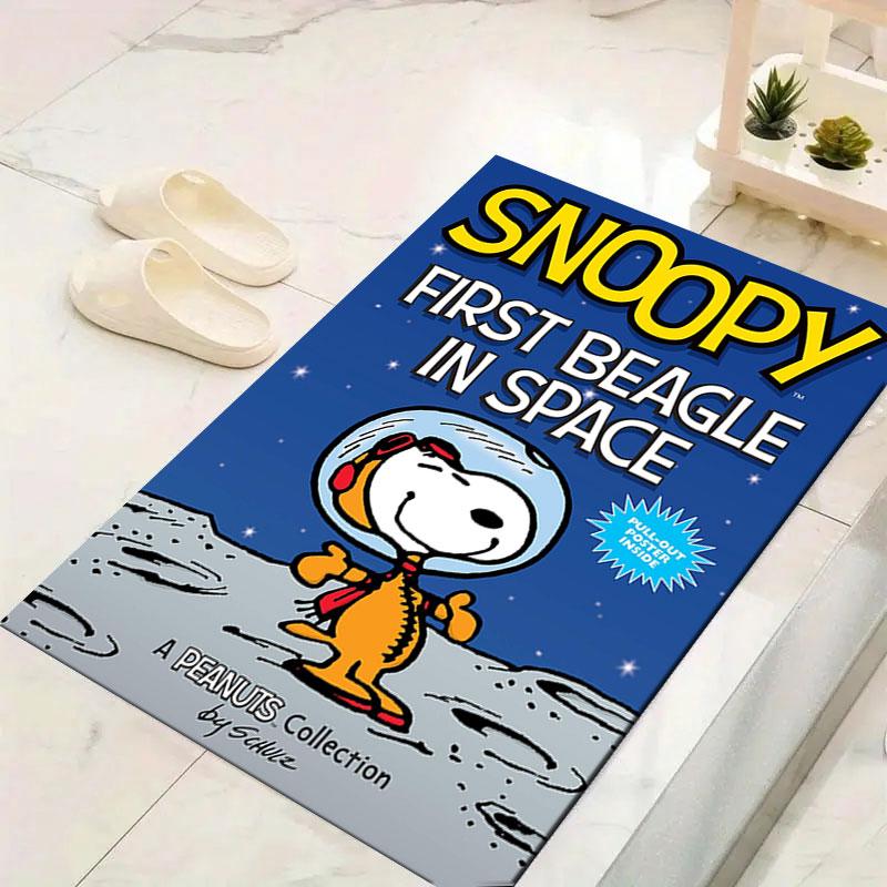 Cute Snoopy Cartoon Print Welcome Mat, Non-slip Decorative Home Rug, Suitable for Use In the Bedroom, Bedside, or Doorway.