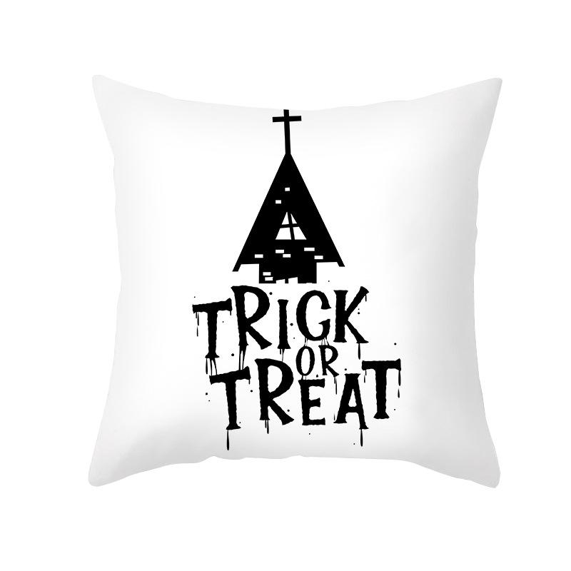 Halloween Pillow Cover Cartoon Pumpkin Head New Peach Skin Cushion Cover Sofa Cushion