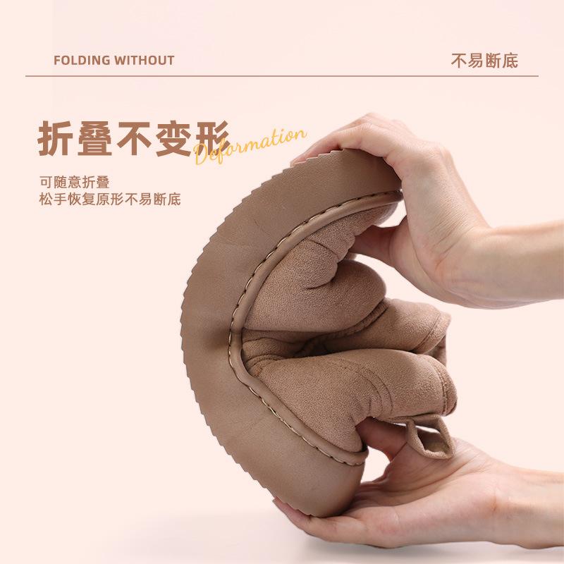Snow boots 2025 new outer wear velvet warm heightened thick-soled non-slip fashion short boots