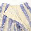 Ebure Blue X White Silk Flared Long Skirt Skirt 36 blue/whiteUsed