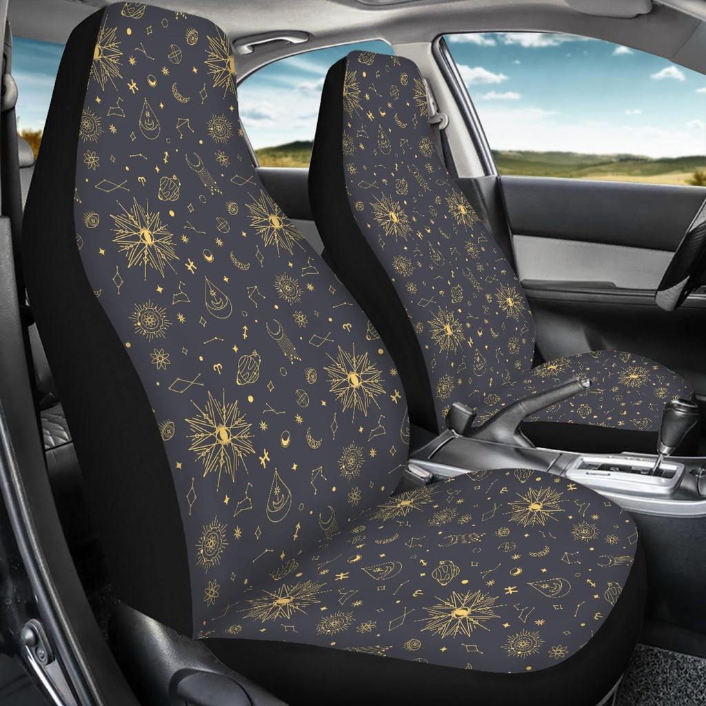 Astrological Elements High-Back Car Seat Cover - Universal Fit, Polyester Cushion
