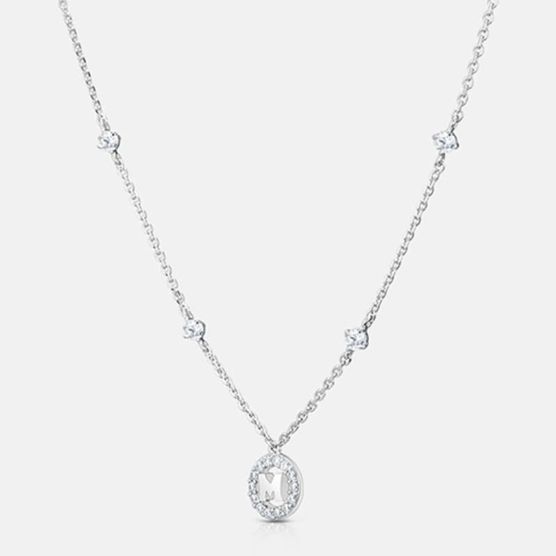 METROCITY JEWELRY Centro White Silver Necklace A202SN9118WPA