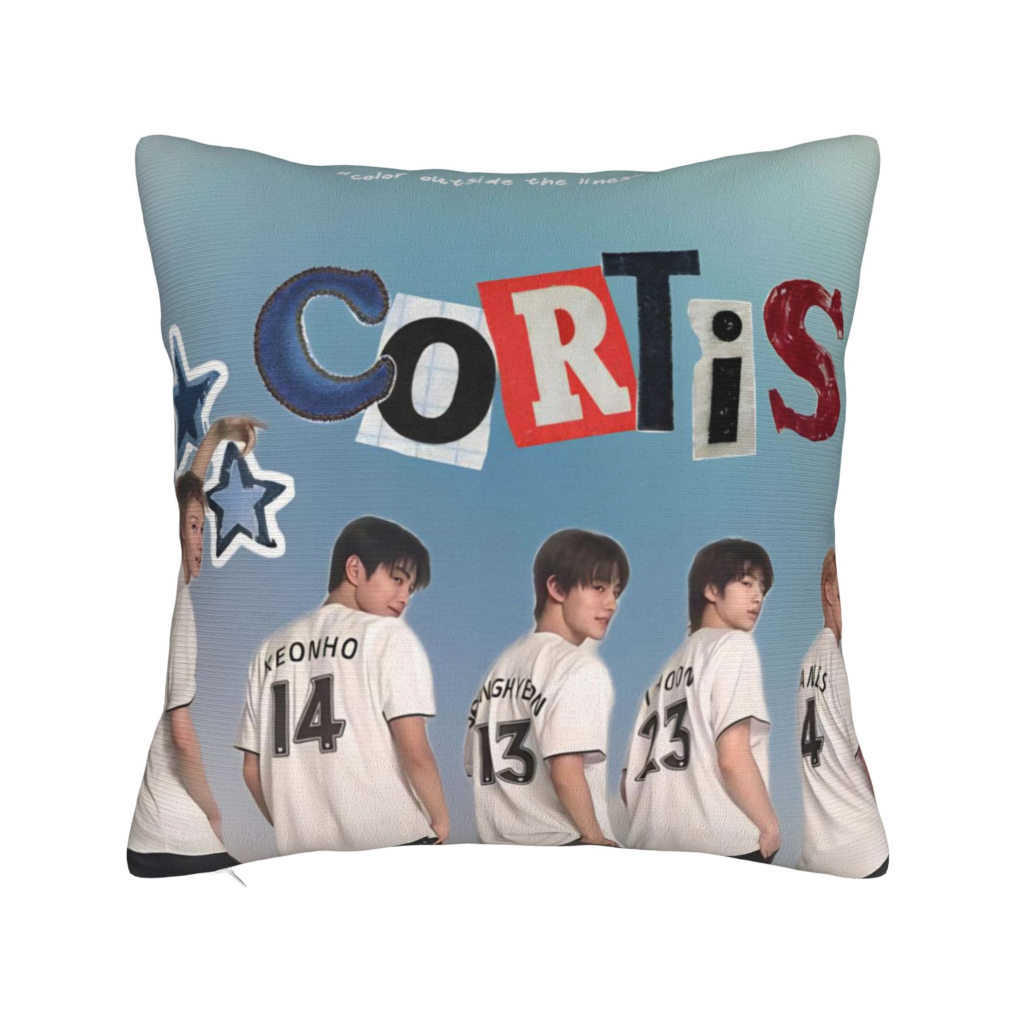 CORTIS Kpop Наволочка Современная Наволочка Для Гостиной Кровати Стула Уютная Наволочка Для Подушки Подарок На День Рождения 16x16Inch