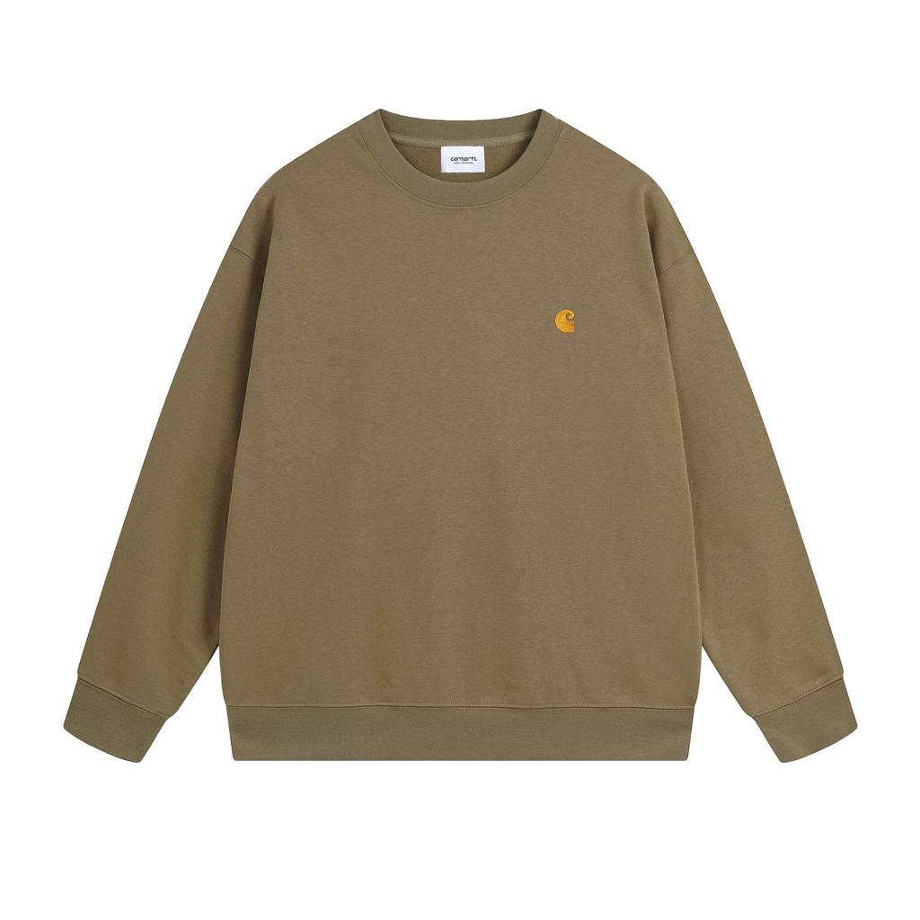 Trendiger Herren Carhartt Loopback Hoodie mit klassischer Logo-Stickerei