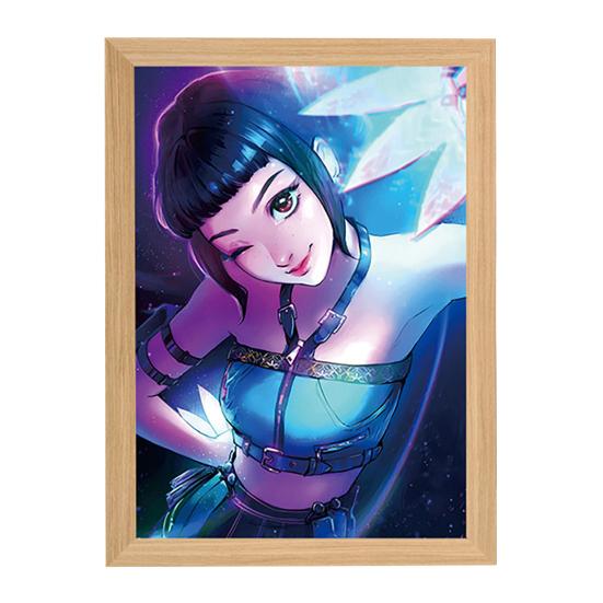 Malerei Lampe Wiederaufladbares LED Licht Leuchtende Wandkunst Licht Lebendige Farbe Kunst Beleuchtung Nachtlicht