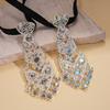 Adjustable Rhinestone Necktie Tassel Crystal Necktie Decorative Formal Business Ties  Wedding