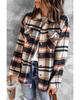 Azura Exchange Plaid Print Pocketed Shacket