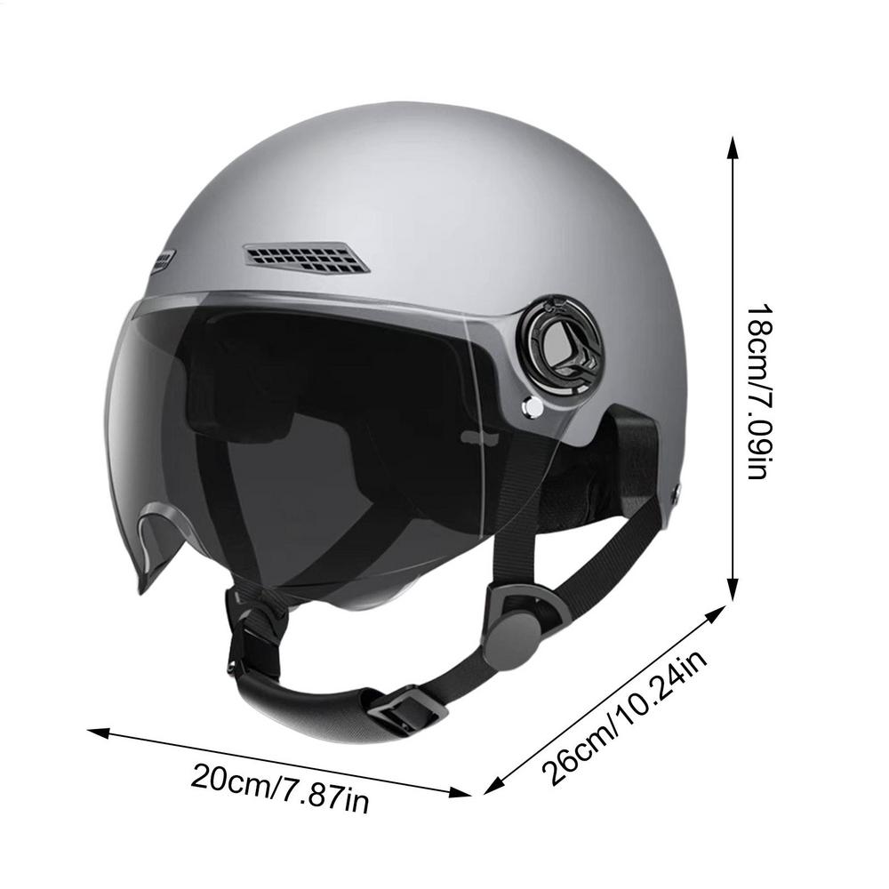 

Bicycle Helmets Men sun protection Sports Safety Cycling Protection Full Face Helmet Shock-Absorbing Half-Scooter Helmets серый