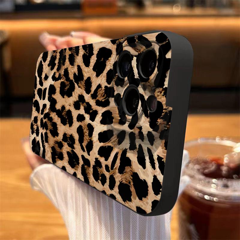Leopard Print Pattern Case For Samsung A56 5G Cases For Galaxy A35 A54 A53 A34 A33 A52S S25 S24 Ultra S23 S21 FE S22 Plus Cover