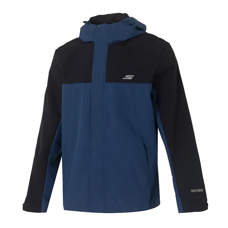 Skechers Fashion Sports Series Breathable Hooded Woven Jacket Men Jackets P425M213-05CT S