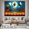 Party Backdrop Halloween Flat Banners Scary Pumpkin Witch Celebrations Wedding Enthusiasts Photo Booth Background Front Door Decor