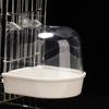 Bird Bathtub Water Injection Hole Washing Dry Cleaning Plastic Thicken Parrot Bath Box Bird Supplies