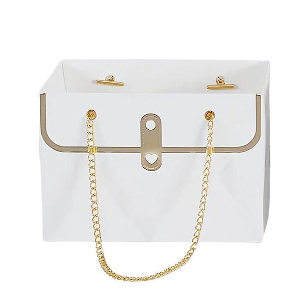 

5шт Цветочная бумажная коробка Букет Портативное ведро для хранения Флористическая сумка Рождественский подарок