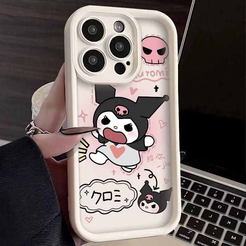 Stomp Kuromi Compatible Apple 16 Phone Case, iPhone 17 Pro, New 15 Pro Cartoon 14 Cute 13 Soft