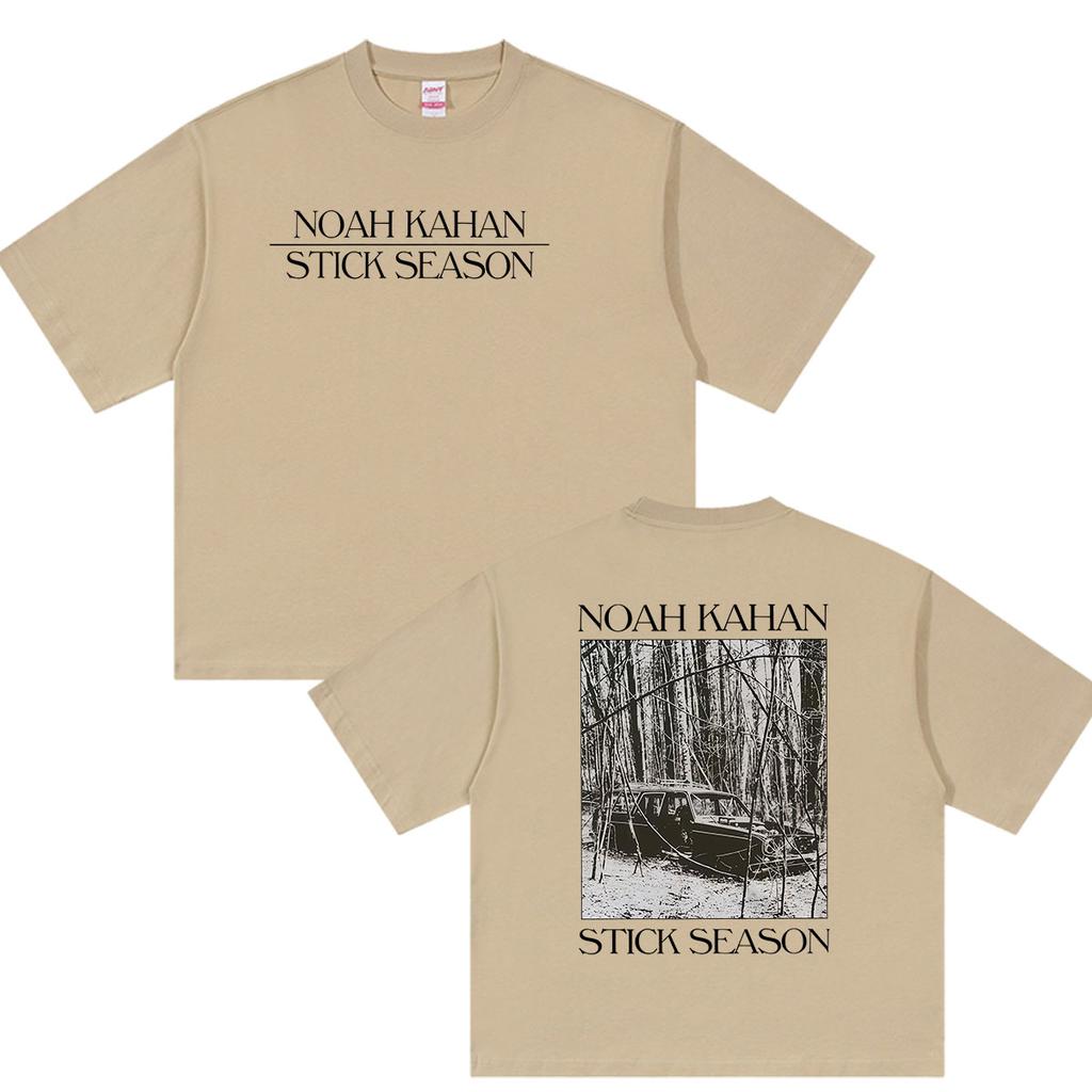 Noah Kahan Stick Season Tour 2026 Graphic T Shirts Unisexs Hip Hop Vintage Fashion Cotton Short Sleeve Tshirts Unisex Streetwear
