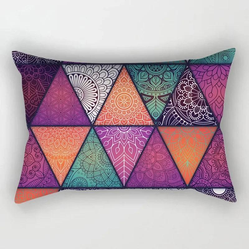 Vintage Ethnic Pattern Pillowcase Decor Sofa Bed Home  Rectangular  Mandala Cushion Cover