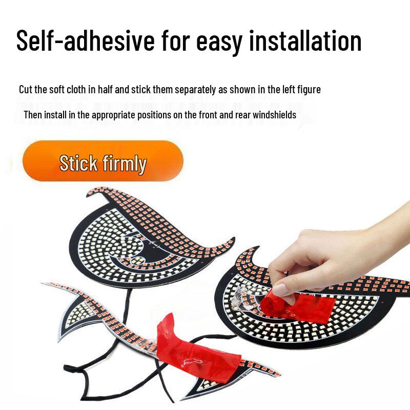 Vampire Demon Eye LED Car Light: Personalized Decorative Warning Lamp