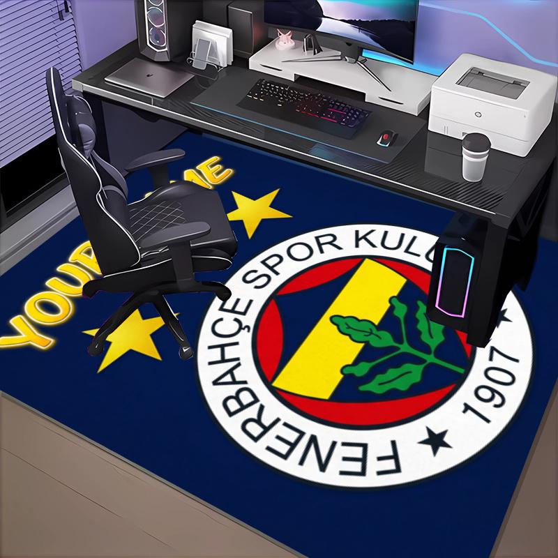 Benutzerdefinierter Name Fenerbahçe Spor Teppich Büro Teppich, Innen Teppich, Stuhl Teppich, Wohnzimmer, Fußmatte Spiel Teppich Heimdekoration Geburtstag Weihnachtsgeschenke