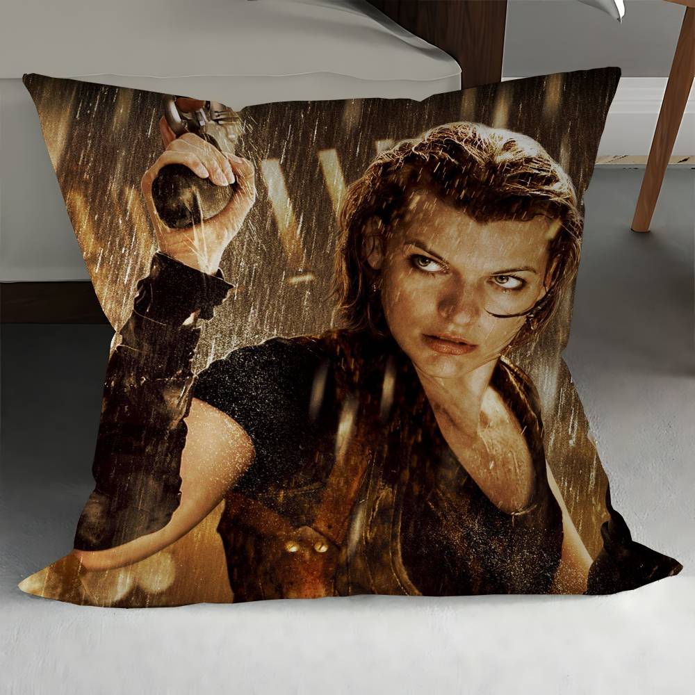 

R-Resident Evil Кленовый Дизайн Наволочка Счастливый Осенний Урожай Декор Праздничный Декор Наволочка 12x12Inch