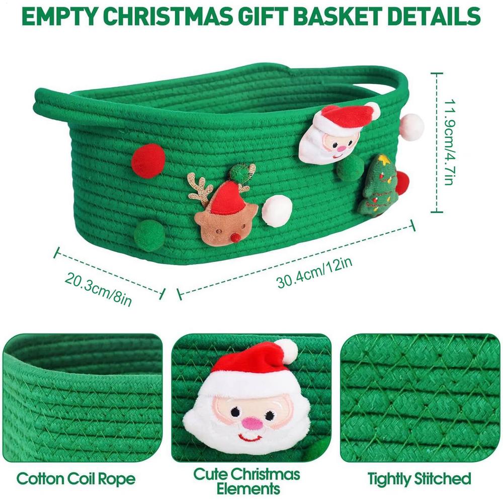 Christmas Basket Decorative Christmas Hamper Hamper Box Treats Decoration For Celebration Party Birthday Housewarming Women
