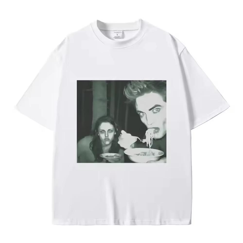 

Movie Collection Twilight Bella and Edward Cullen Haikyuu Mens and Womens Short Sleeve Crew Neck Print Pullover TShirt 4XL