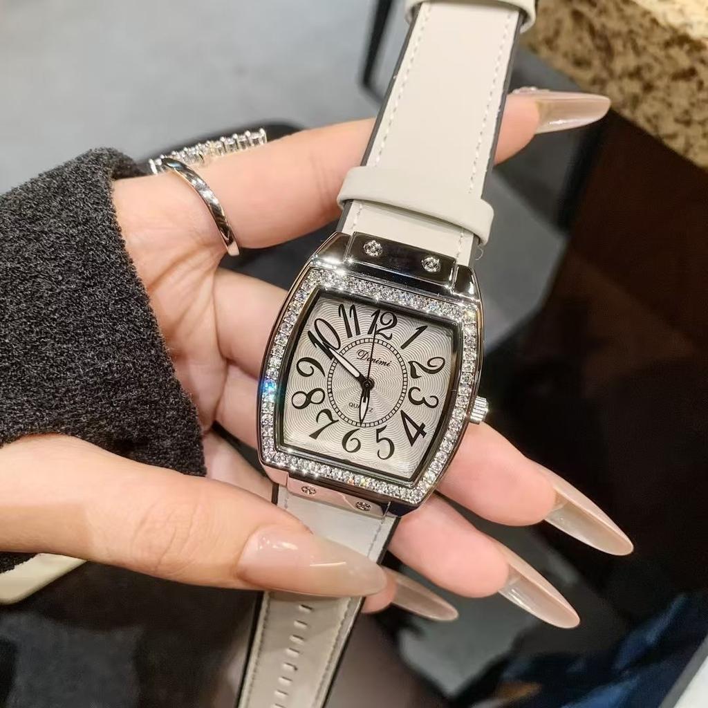 Cask Type Women'S Watch Large Dial Watch Women'S Digital Scale Trade