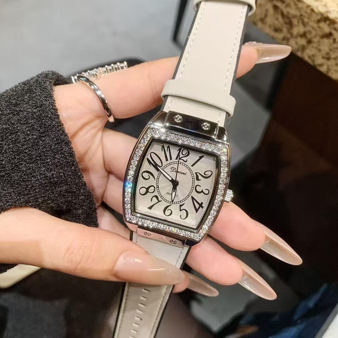 Cask Type Women S Watch Large Dial Watch Women S Digital Scale Trade