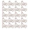 20pcs Shaped Paper Clips Animal Dog Shapes  Gold Light Portable Fun Organizing Metal Clips for D