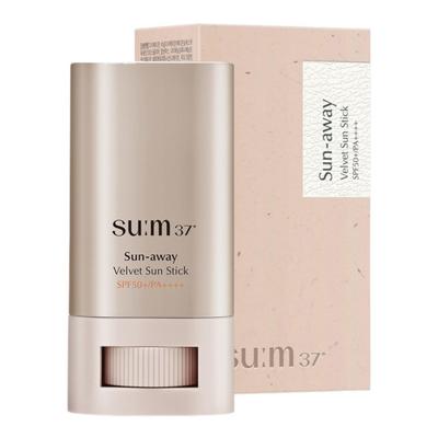 Sun-away Samt-Sonnenstick SPF50+ PA++++ 18g - Mattes Finish Tragbarer Sonnenschutz-Stick für den täglichen UV-Schutz & Talgkontrolle