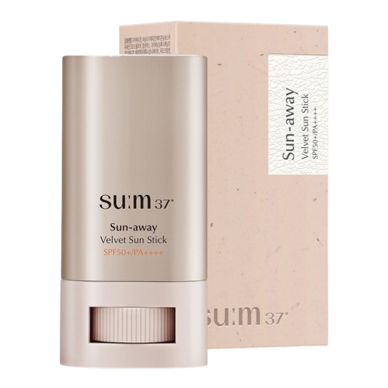 

SU:M37 Sun-away Velvet Sun Stick SPF50+ PA++++ 18g - Matte Finish Portable Sunscreen Bar for Daily UV Protection & Sebum Control