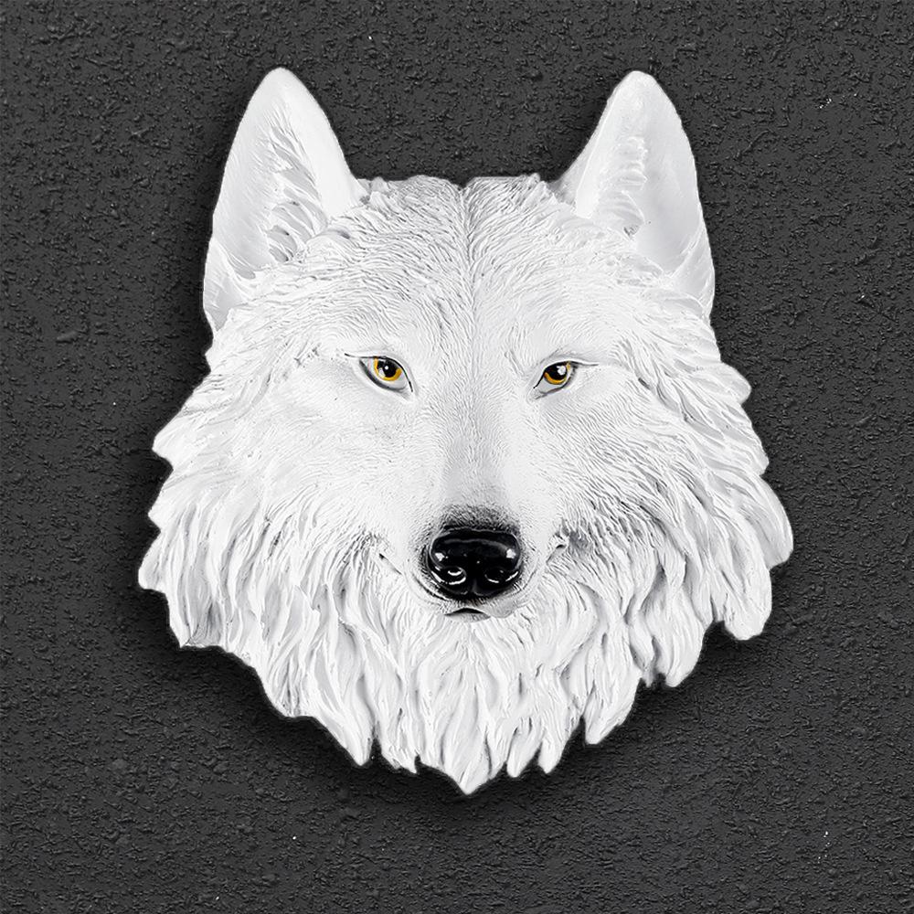 Industrial Retro White Animal Head Wall Ornament for Decorations