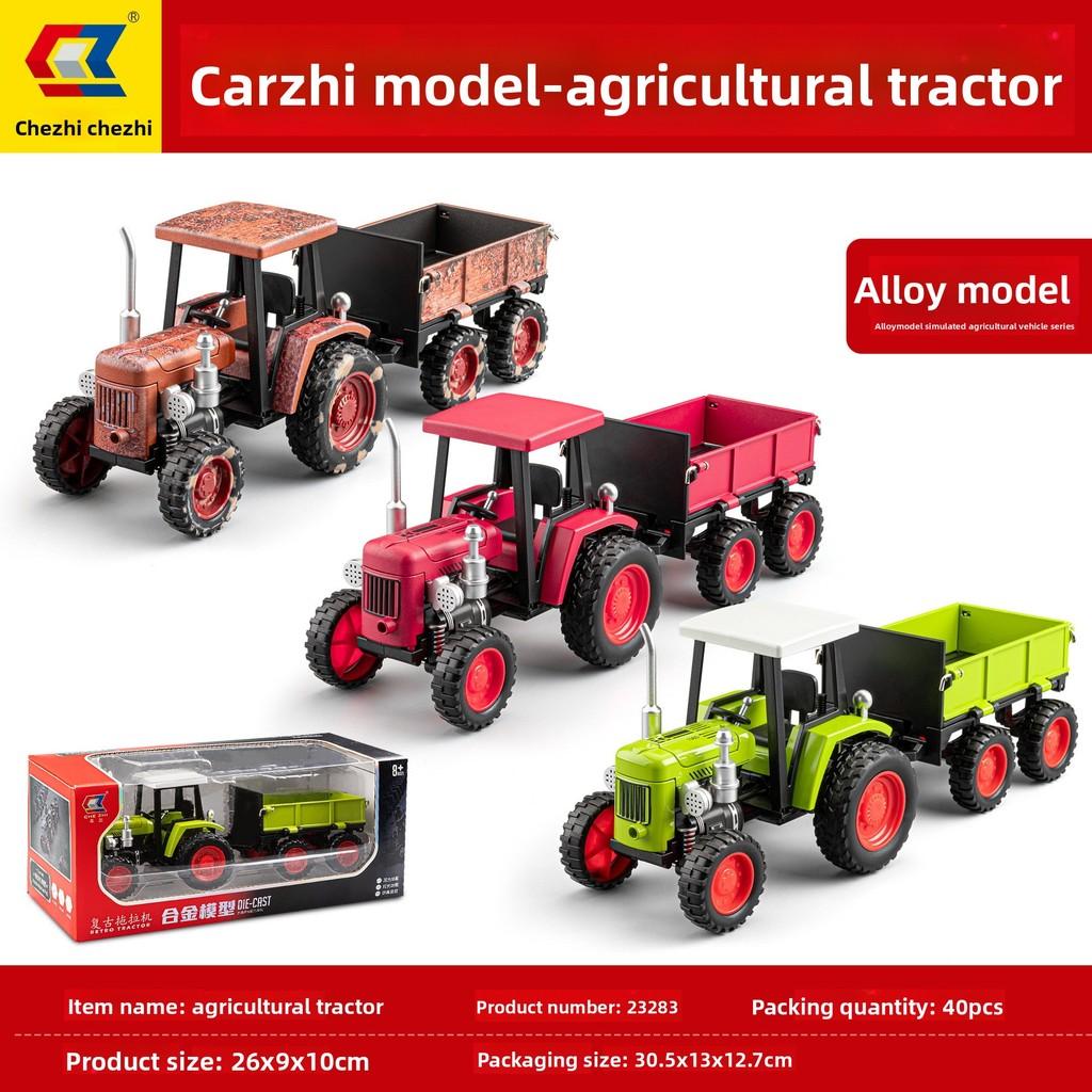 Classic Farm Tractor Model With Inertia Control For Kids Collectors