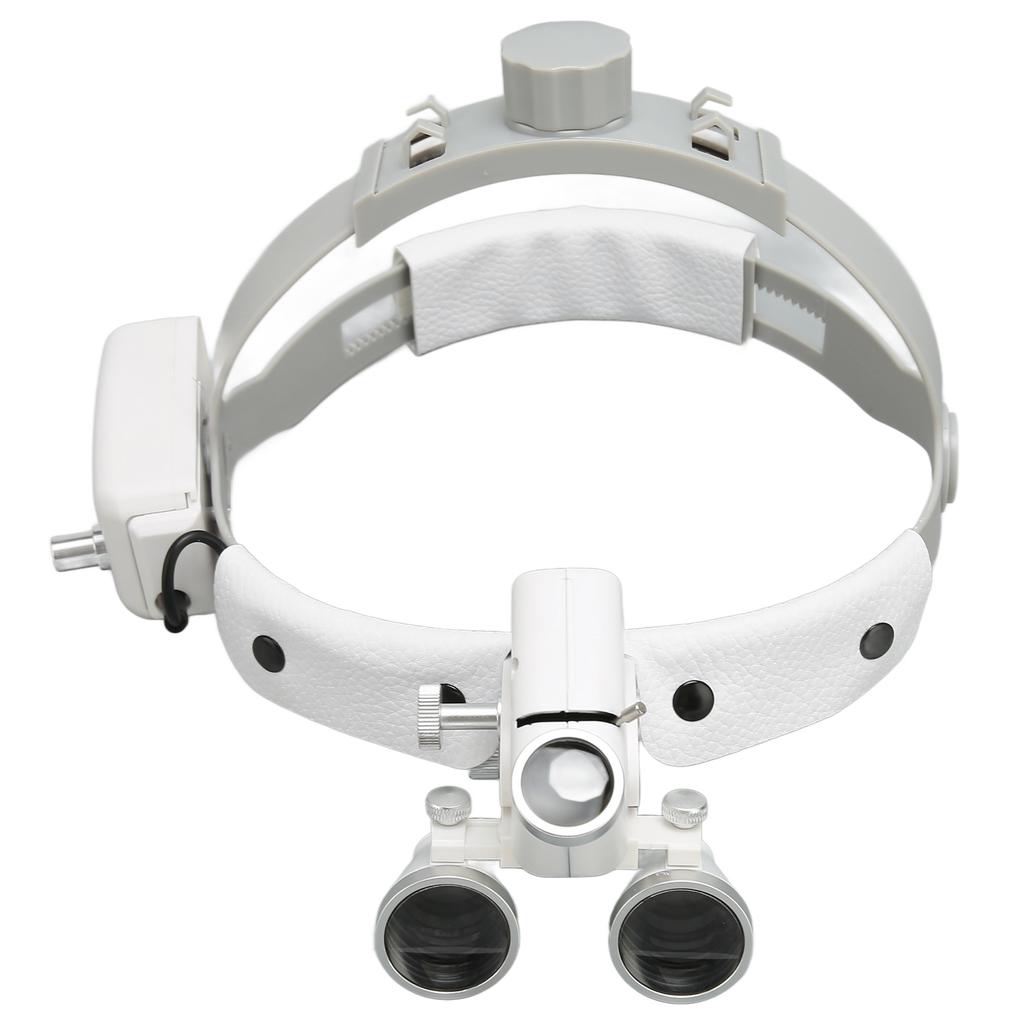Tandheelkundige LED Verlichte Hoofdband Loep Binoculair 3.5X 320 tot 420mm LED Licht Chirurgisch Hoofd