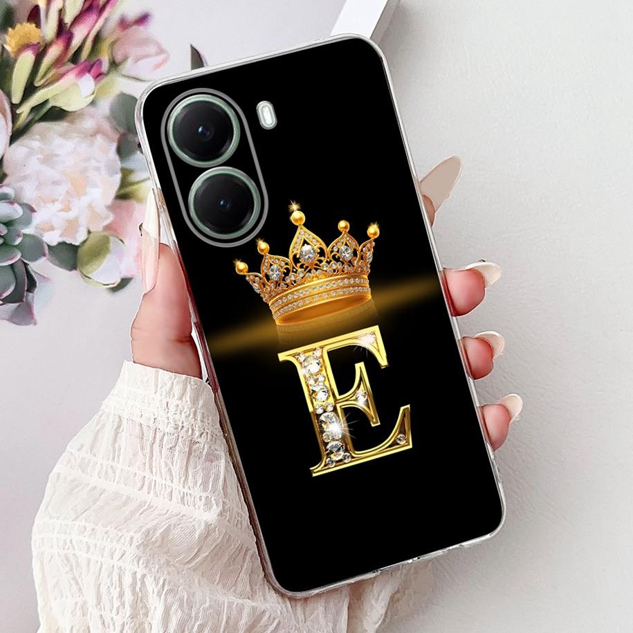 For Xiaomi Poco X7 Pro Case 2025 Cute Crown Letters Soft Transparent Silicone Phone Back Cover For Xiaomi Poco X7 X 7 X7Pro Capa