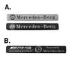 TUJWO1 2025 Hot 1pc 3D Aluminum Car Sticker Emblem Badge Door Decal for Mercedes Benz AMG A/B/C/E Class C200L GLC GLK W204 W213 W205 Ac