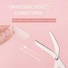 1/2Pcs Stainless Steel Crescent Moon Eyebrow Trimmer Set With Comb Portable Women Eyebrow Eyelash Hair Scissors Makeup Tool