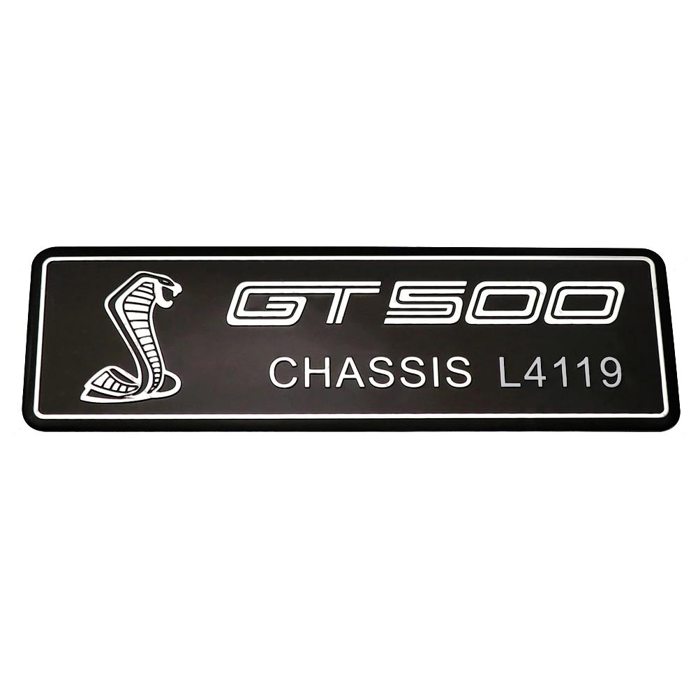 FETG4 Alloy GT350 GT500 Logo Car Body Emblem Rear Trunk Badge Sticker for Ford Shelby Fiesta Focus Mondeo Kuga Ranger Mustang Everest