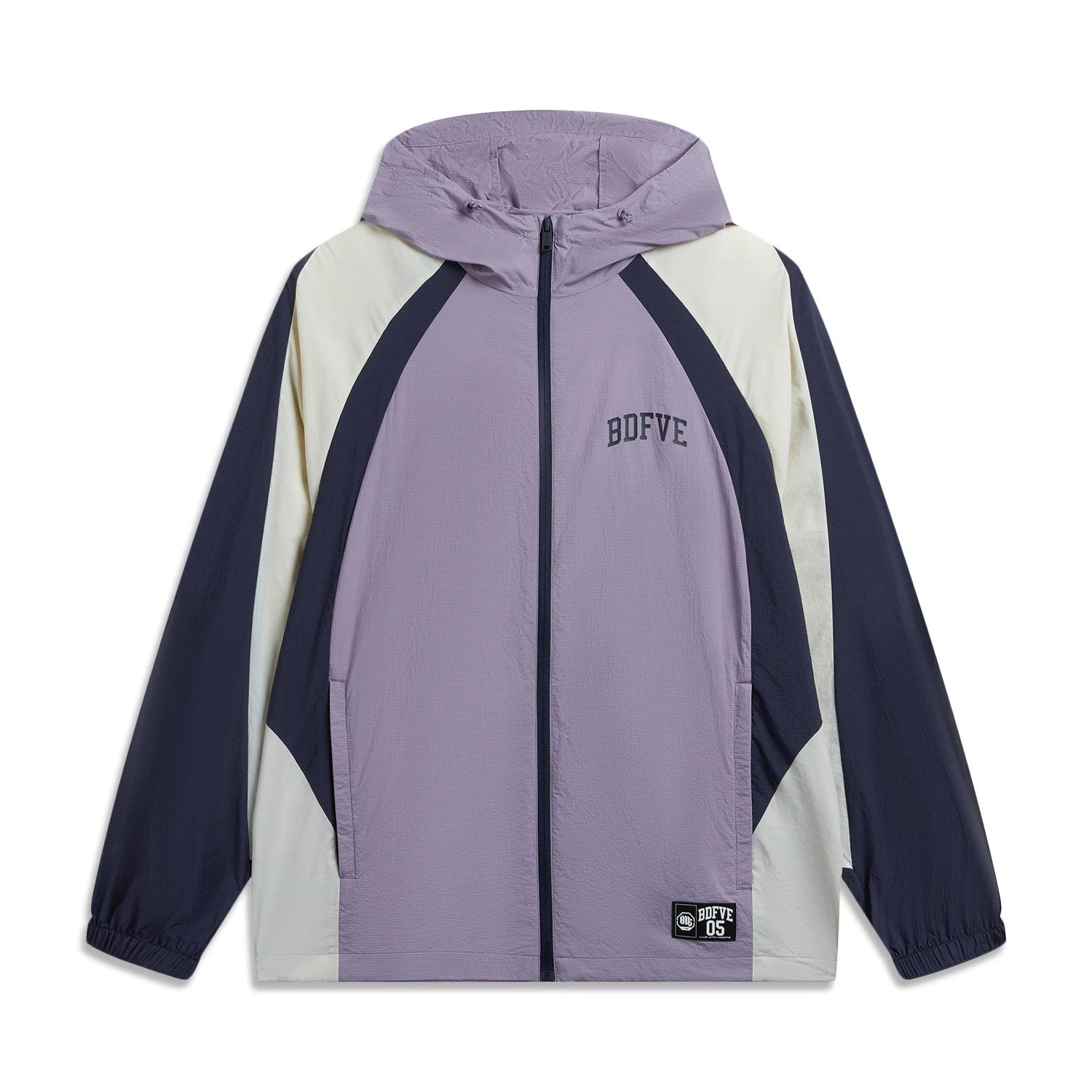 Li-Ning Loose Fit Sports Hooded Windbreaker Men outerwear AFDW447-2 XL