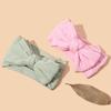 European & American Children's Double-Layer Bow Headband - Soft Nylon Infant Fontanel Protection 