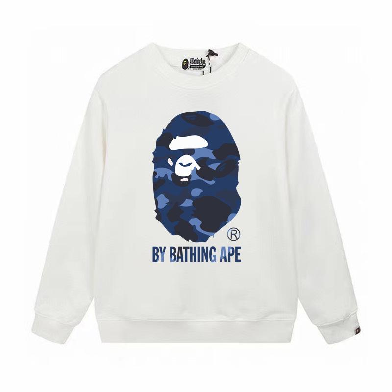 Herrtröja med lång ärm, boktryck och frotté - Höst/Vinter Casual Pullover Trendig Topp