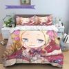 Re:Zero  Pattern Bedding Quilt Set  Home Decoration  Gift (1 * duvet cover + 2 * pillowcase  without core)