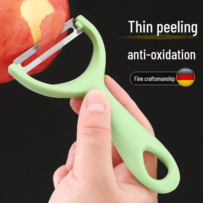 Pelador de frutas de metal multifuncional para la cocina del hogar: ¡manzanas, peras y más!