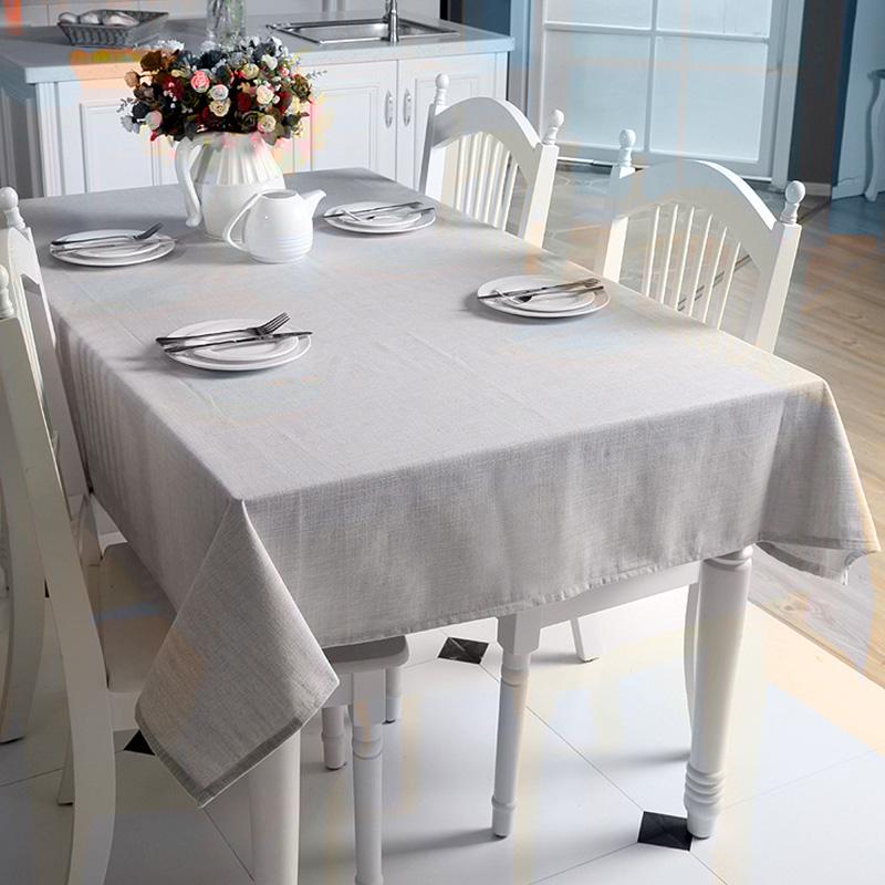 Solid Plain Simple Table Cloth Tablecloth Nappe Table Cover Party Wedding Table Cloth For Home Table Decoration Home Textile